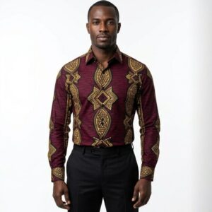 Chemise Wax Homme Bordeaux