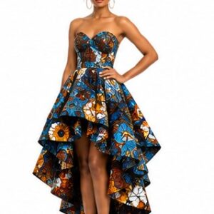 Robe Wax Bustier Asymétrique High-Low