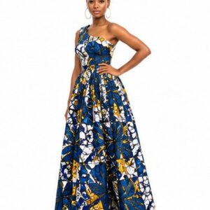 Robe Wax Sirène Manches Papillon